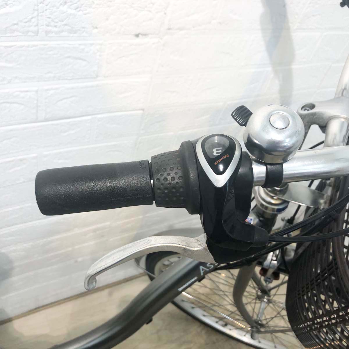 中古電動自転車 ブリヂストン アシスタベーシック シルバー 26インチ YG101