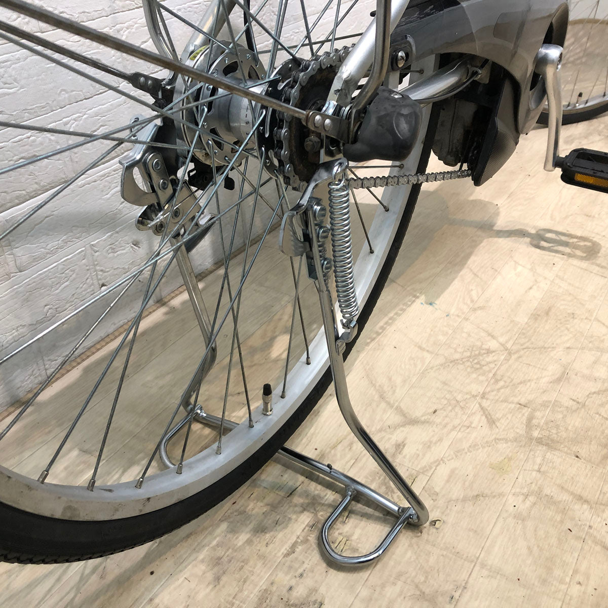 中古電動自転車 ヤマハ PAS ナチュラ XL スーパー シルバー 26インチ YB059