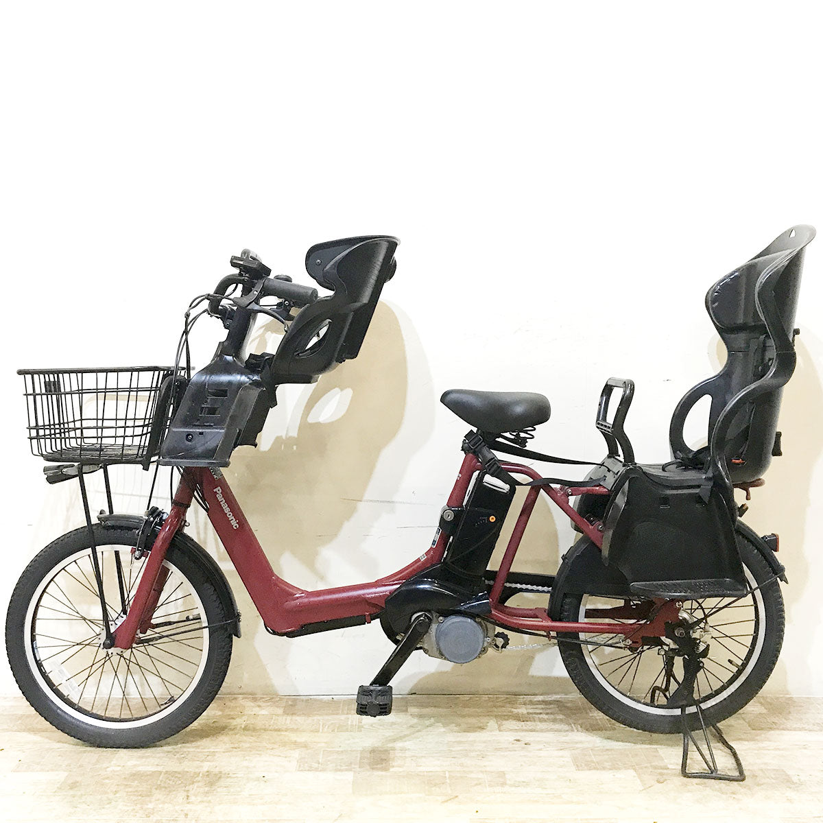 中古電動自転車 パナソニック ギュット アニーズ レッド 20インチ KF096