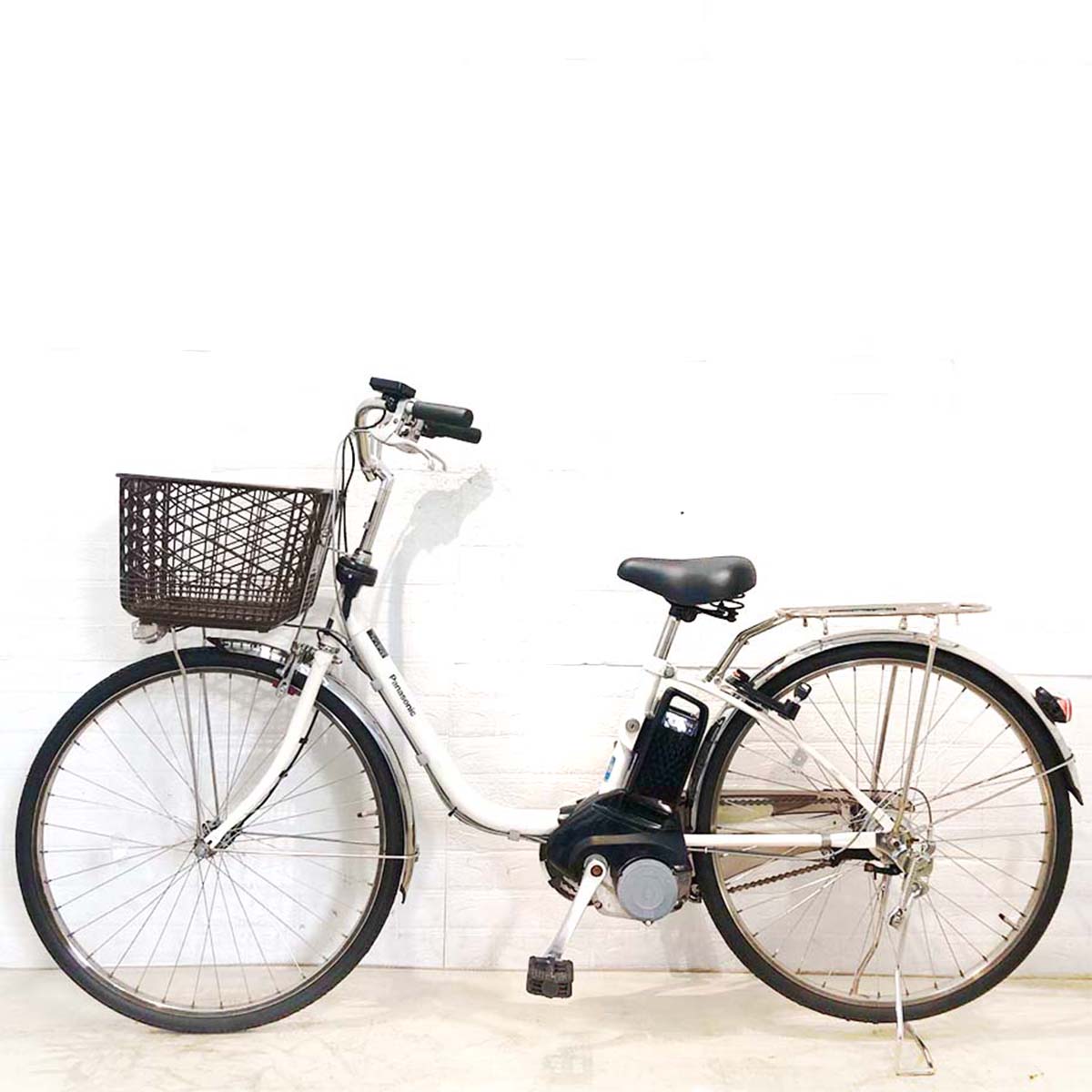 中古電動自転車 パナソニック ビビ DX ホワイト 26インチ YB062 