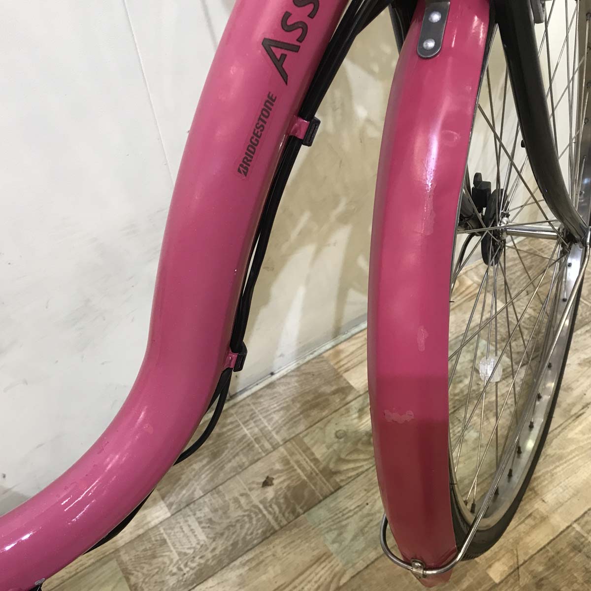 中古電動自転車  ブリヂストン アシスタ DX SP ピンク 26インチ KA075