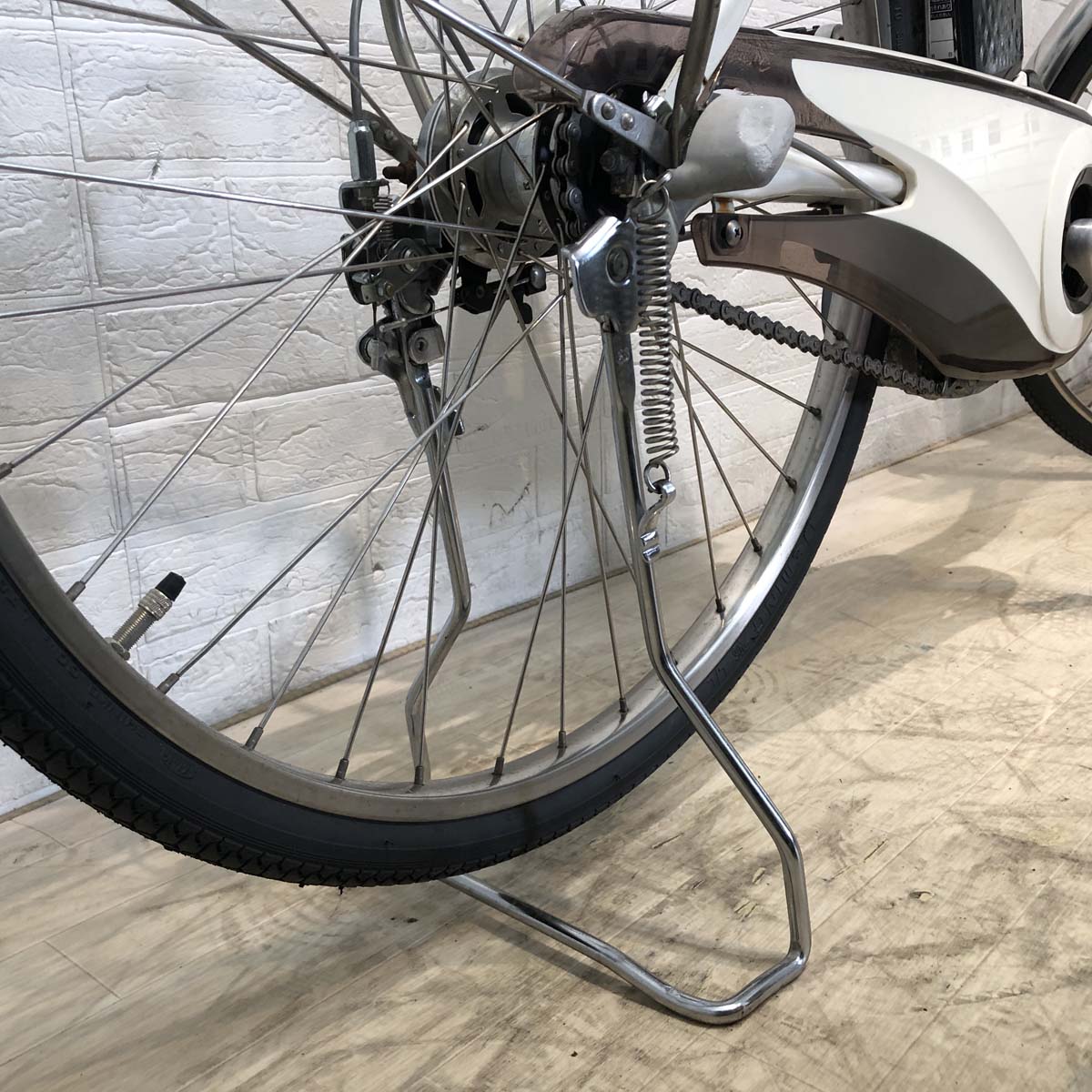 中古電動自転車 パナソニック ビビ DX ホワイト 26インチ YB062 