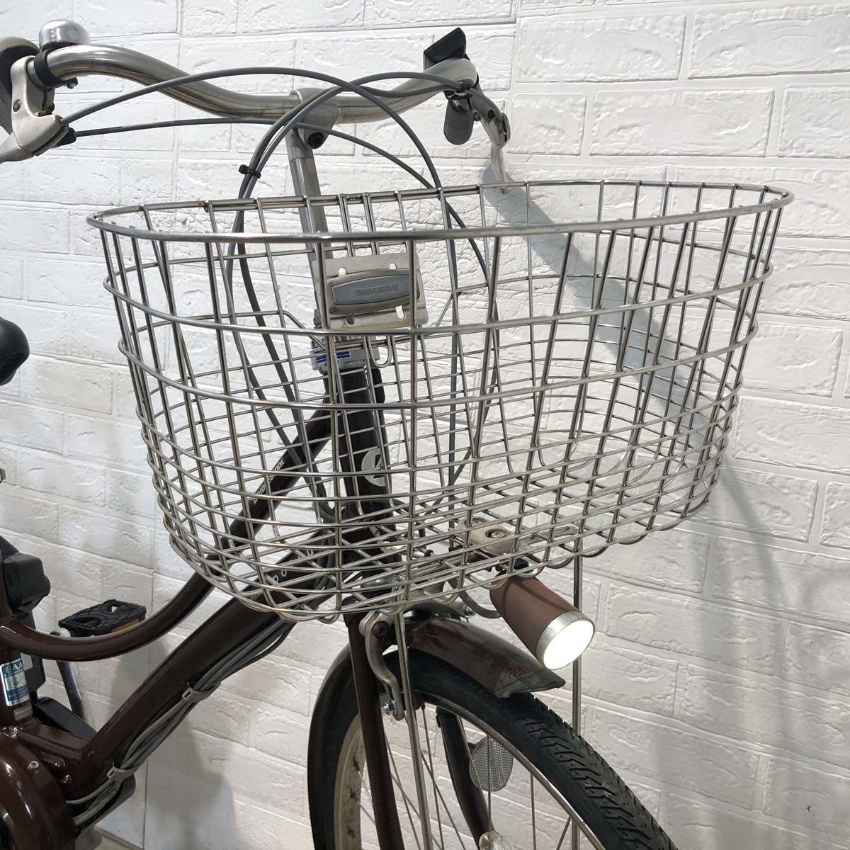 中古電動自転車 ブリヂストン アシスタ ポルク ブラウン 26インチ YB063 