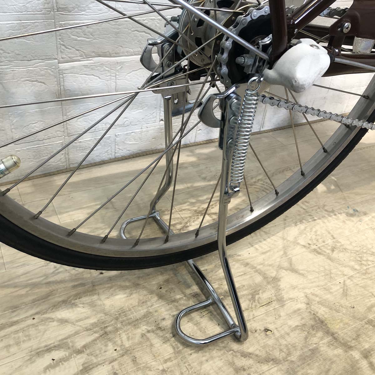 中古電動自転車 ブリヂストン アシスタ ポルク ブラウン 26インチ YB063 