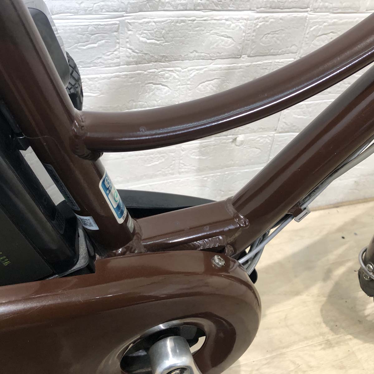 中古電動自転車 ブリヂストン アシスタ ポルク ブラウン 26インチ YB063 