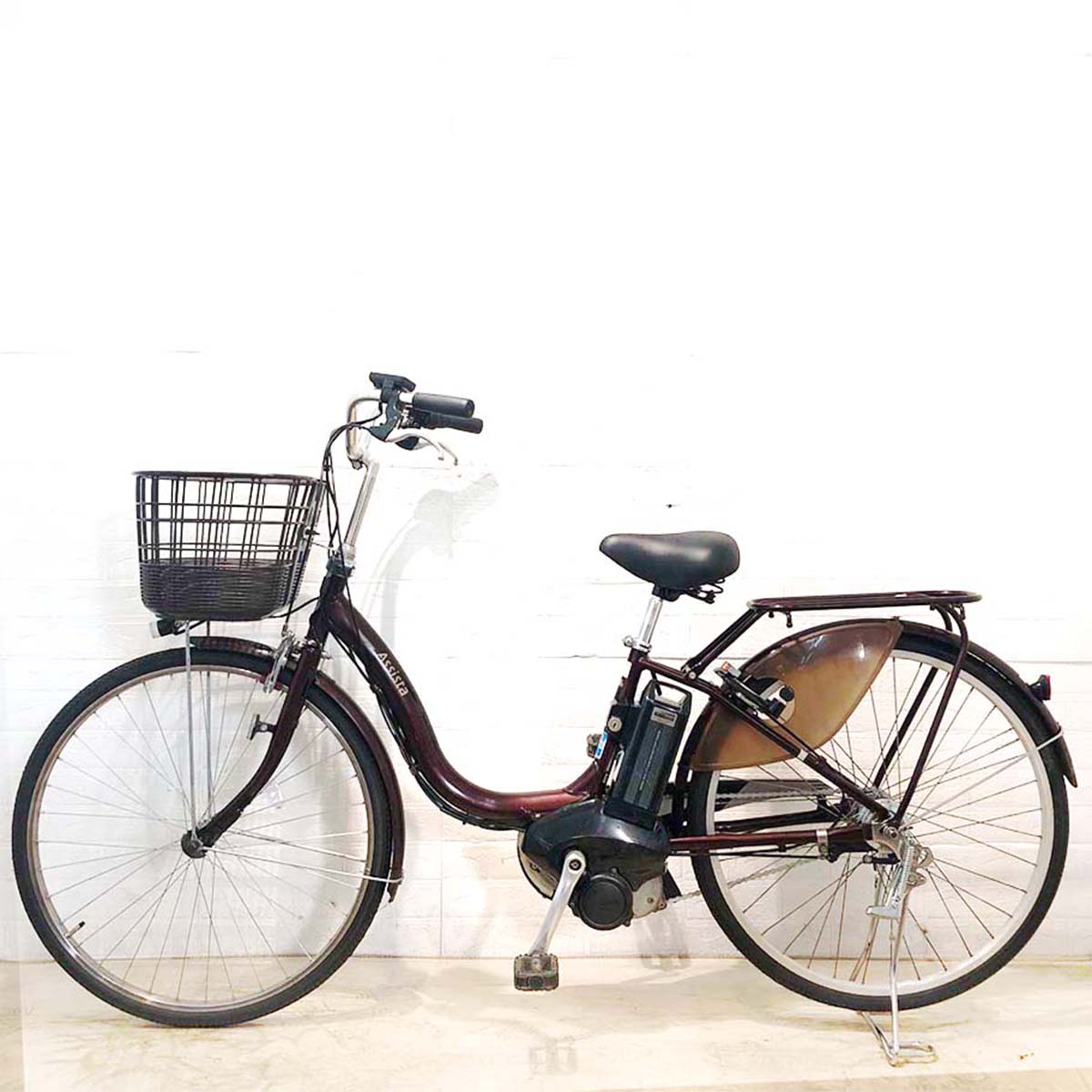 中古電動自転車 ブリヂストン アシスタ ファイン ブラウン 26インチ YB064