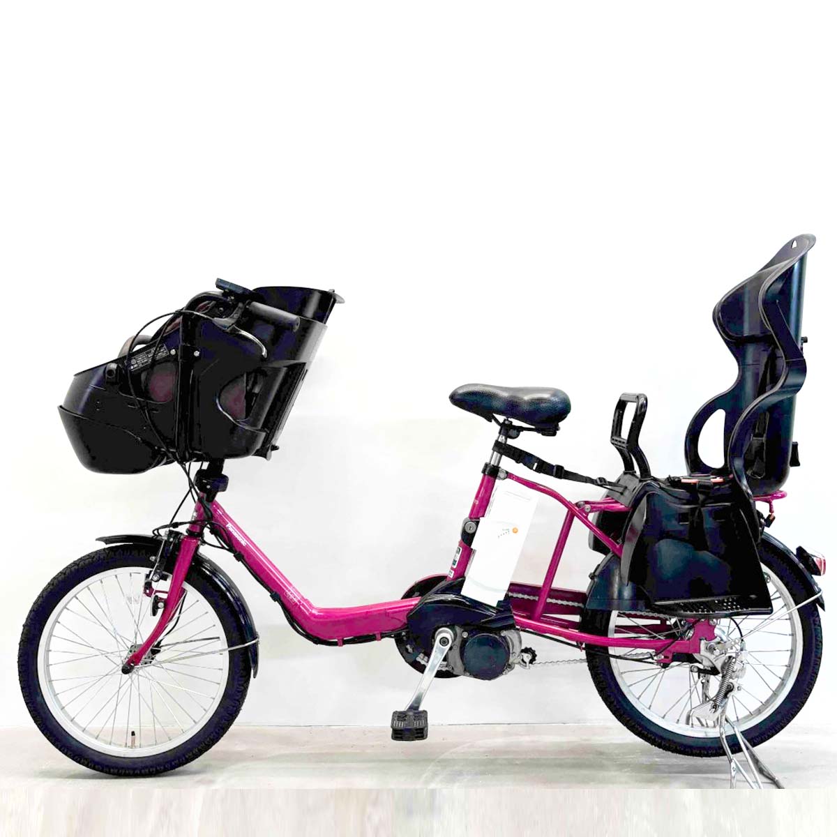 中古電動自転車 新品バッテリー パナソニック ギュットミニDX ピンク 20インチ YJ127