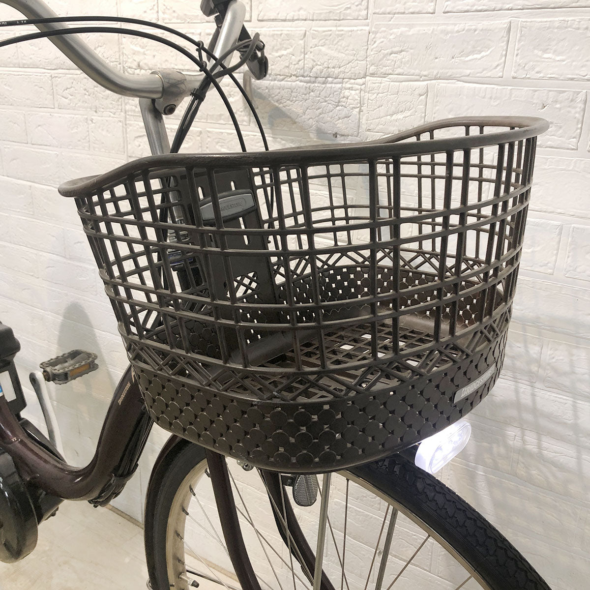 中古電動自転車 ブリヂストン アシスタファインDX ブラウン 26インチ YG105