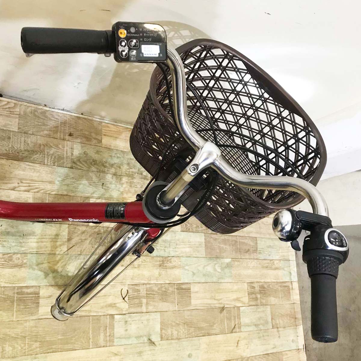 中古電動自転車 パナソニック ビビ DX レッド 24インチ KA078