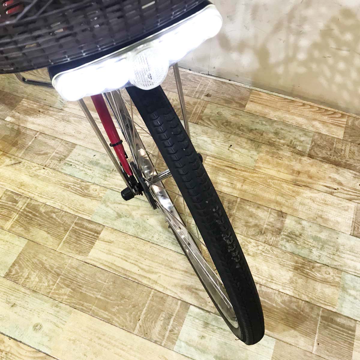 中古電動自転車 パナソニック ビビ DX レッド 24インチ KA078