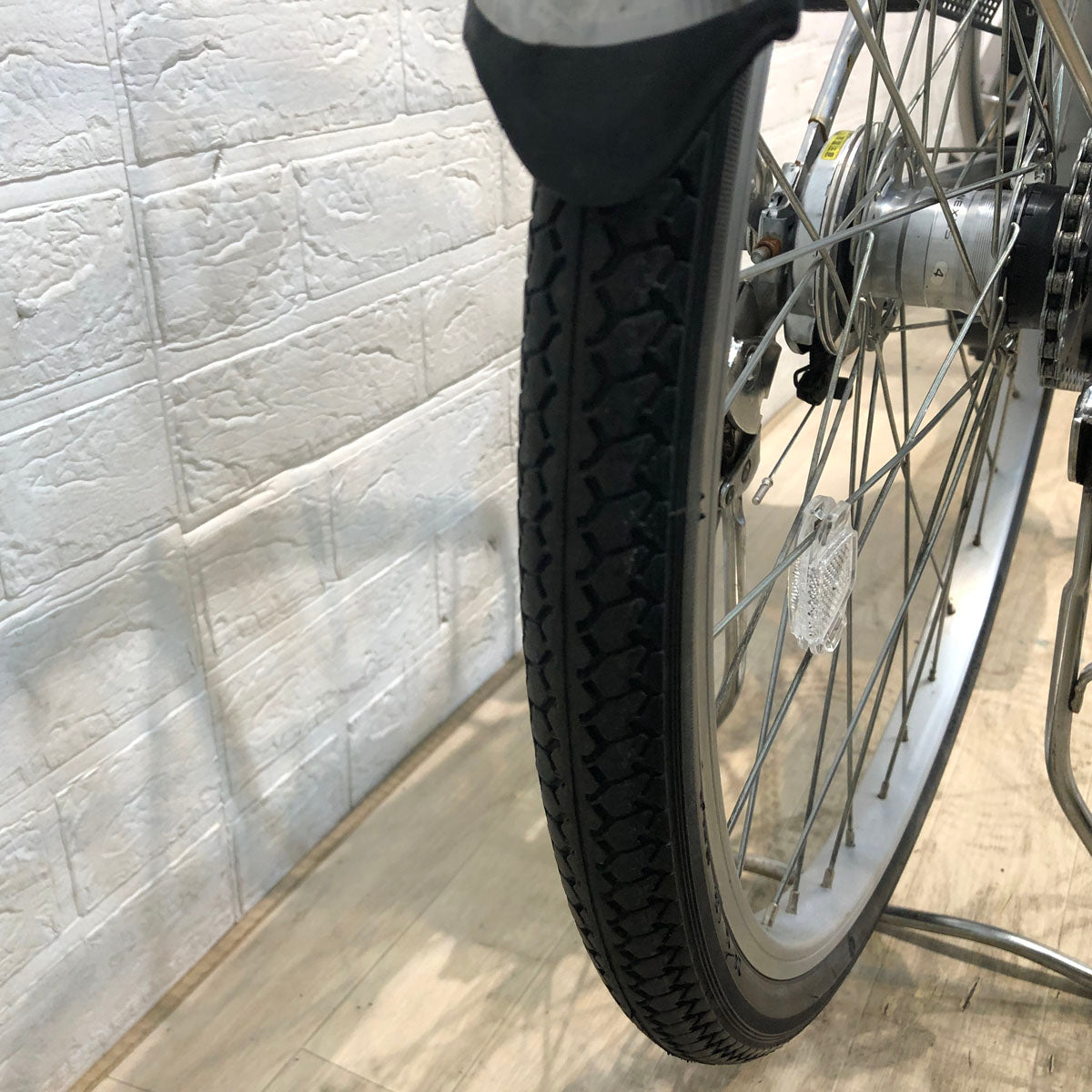 中古電動自転車 パナソニック ビビ SX シルバー 24インチ YB065