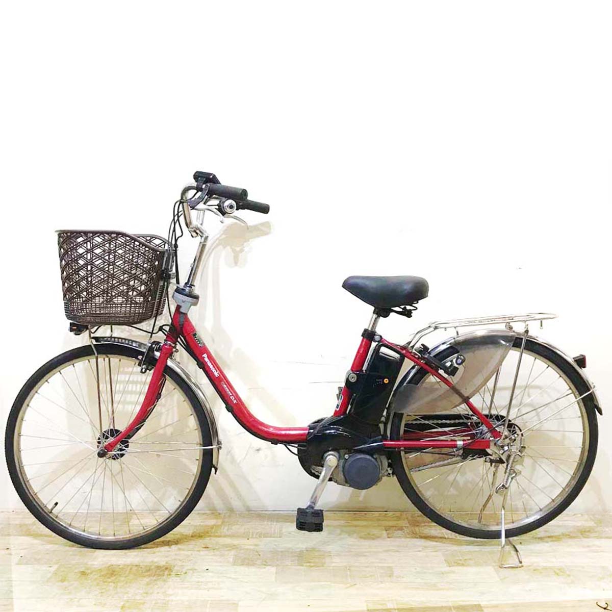 中古電動自転車 パナソニック ビビ DX レッド 24インチ KA078
