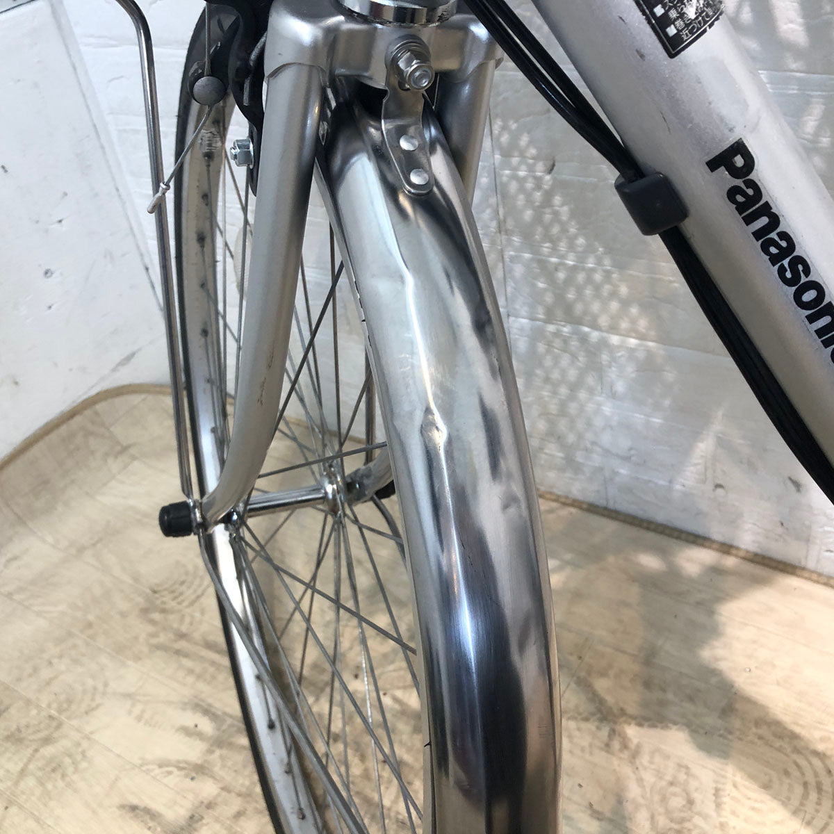 中古電動自転車 パナソニック ビビ SX シルバー 24インチ YB065