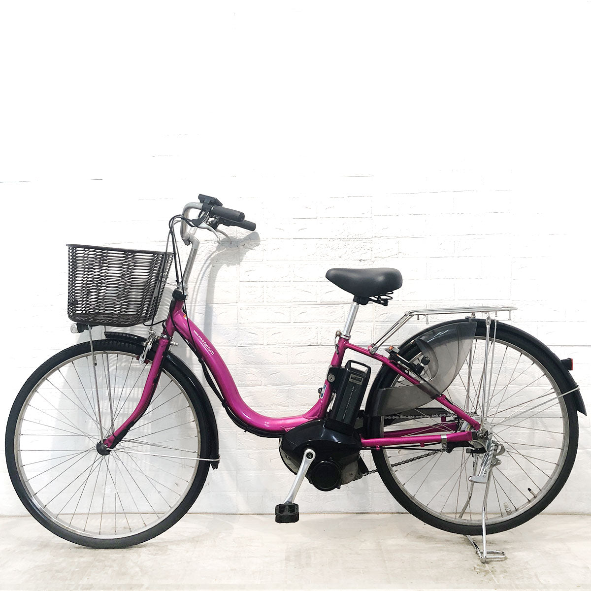 中古電動自転車 ヤマハ PAS ナチュラL ピンク 26インチ YG107