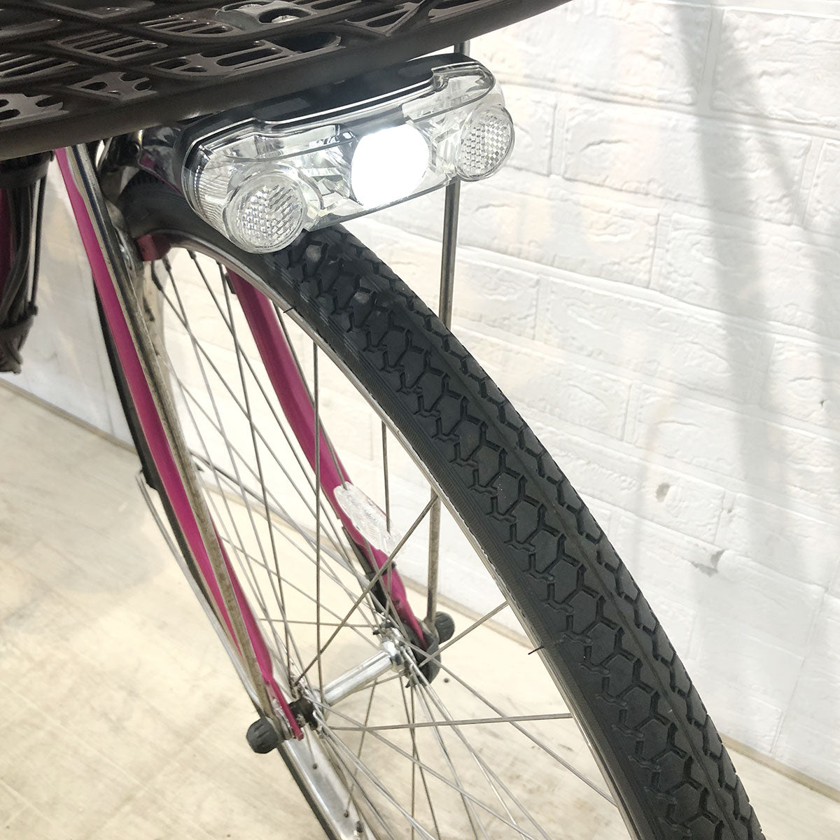 中古電動自転車 ヤマハ PAS ナチュラL ピンク 26インチ YG107