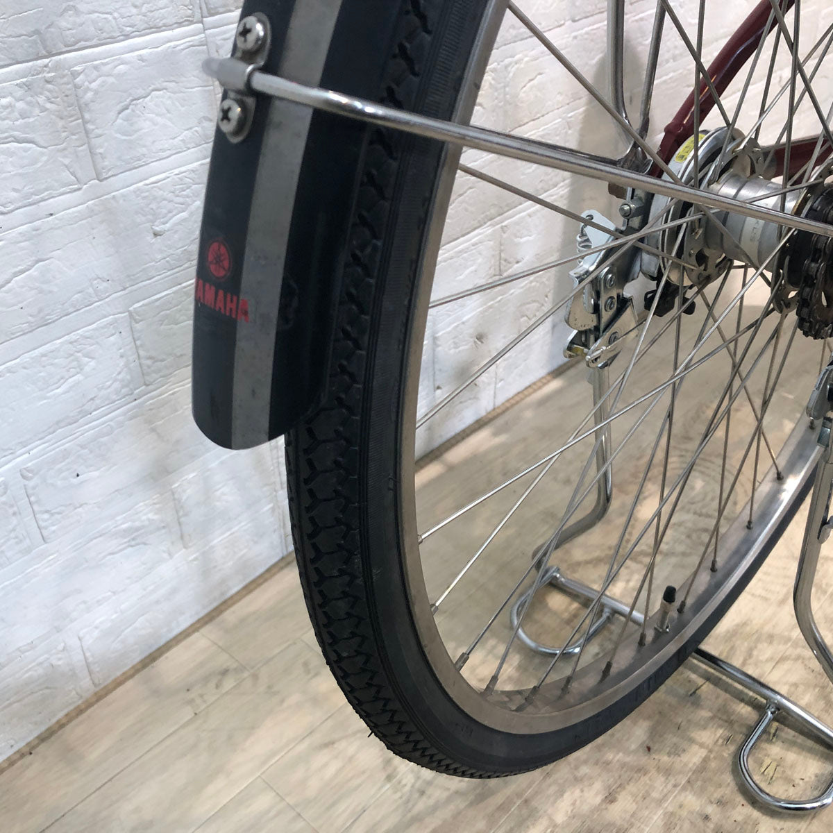 中古電動自転車 ヤマハ PAS ナチュラ M レッド 26インチ YB066