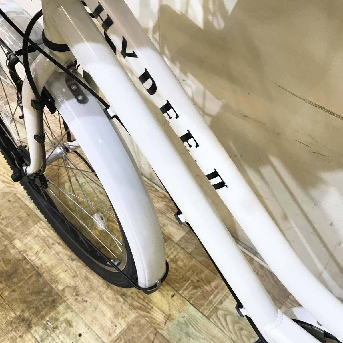 中古電動自転車 ブリヂストン HYDEE 2 ハイディ ツー ホワイト 26インチ KA080