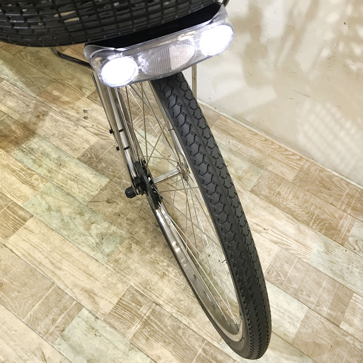 中古電動自転車 パナソニック ビビ DX シルバー 26インチ KF103