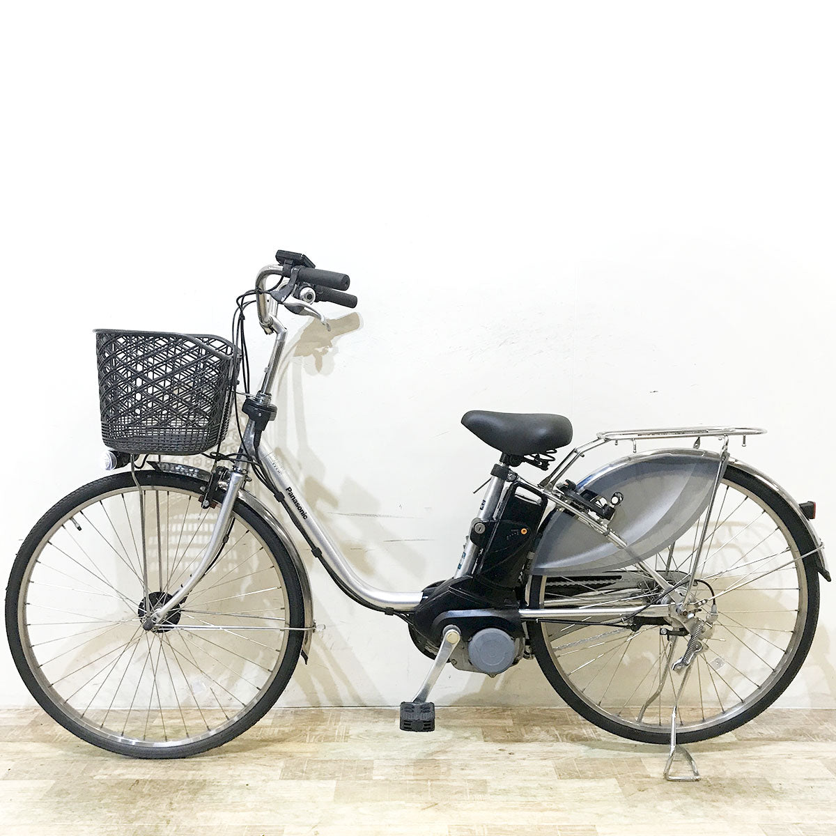 中古電動自転車 パナソニック ビビ DX シルバー 26インチ KF103