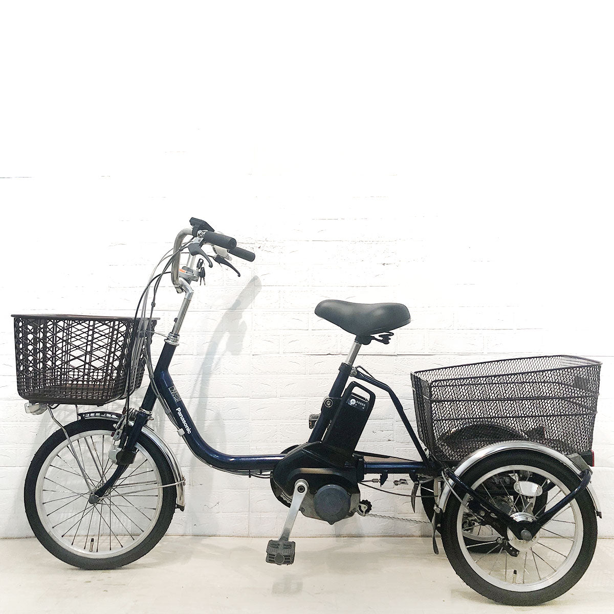中古電動自転車 パナソニック ビビライフ ブルー 18×16インチ YG110