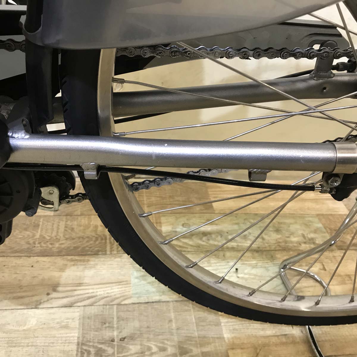 中古電動自転車  ヤマハ PAS ナチュラ S シルバー 26インチ KA082