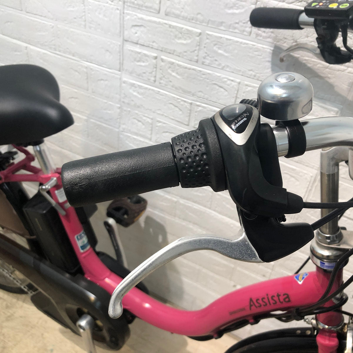 中古電動自転車 ブリヂストン アシスタ DX スペシャル ピンク 24インチ