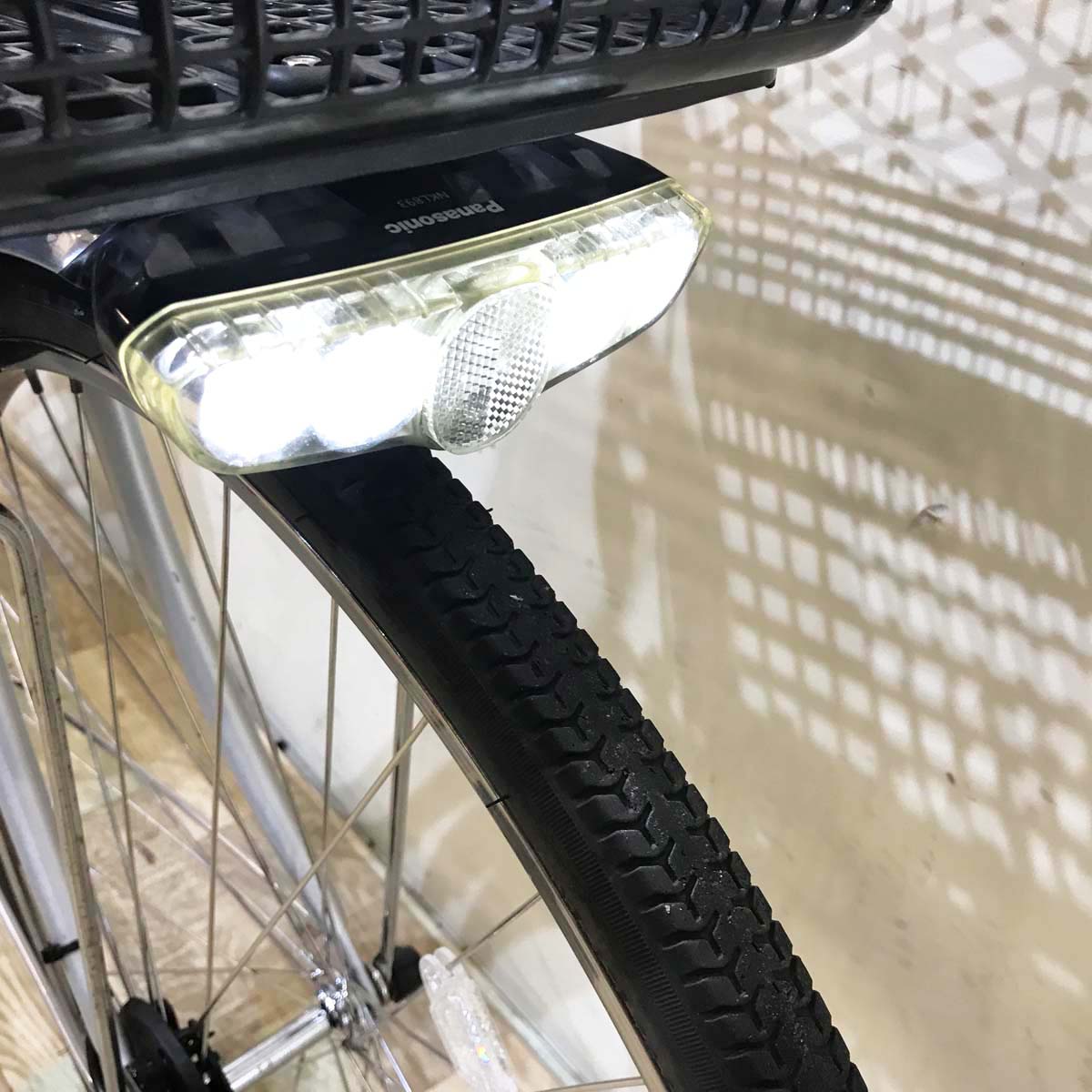 中古電動自転車  パナソニック ビビ DX シルバー 26インチ KA084