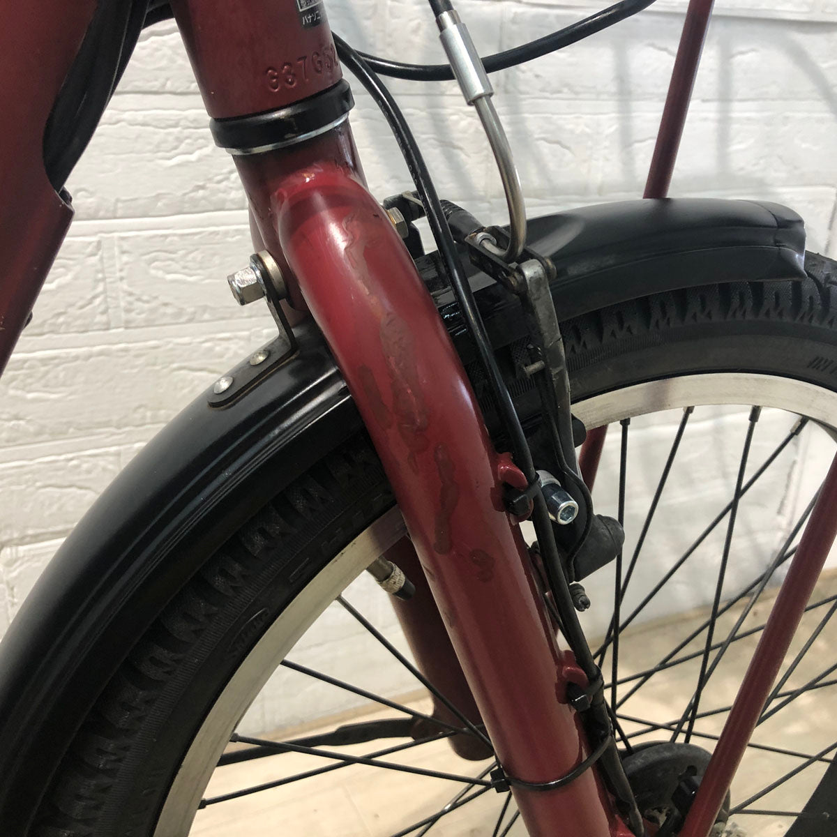 中古電動自転車 パナソニック ギュット アニーズ レッド 20インチ YB071