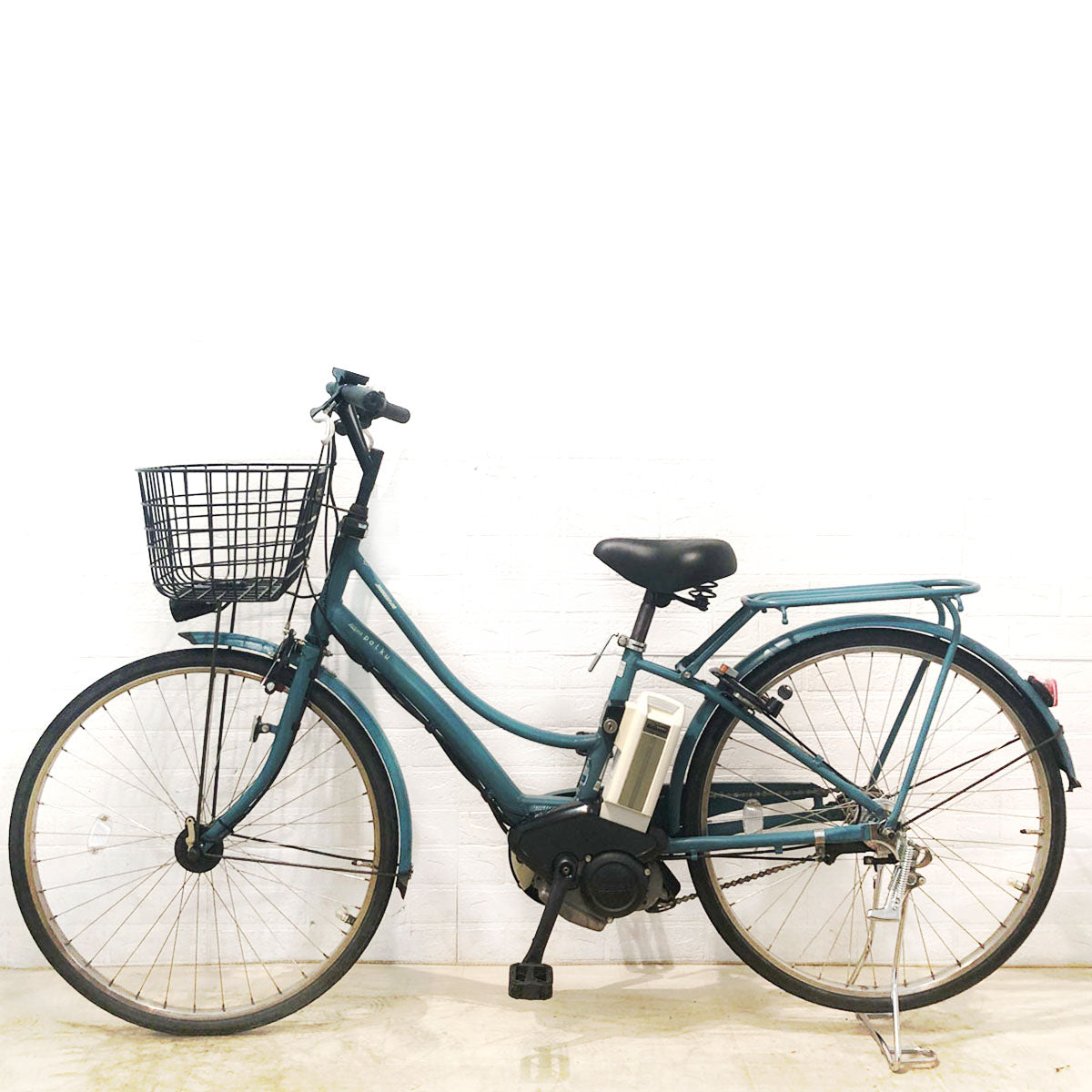 中古電動自転車 ブリヂストン アシスタ ポルク  グリーンアッシュ 26インチ YB072