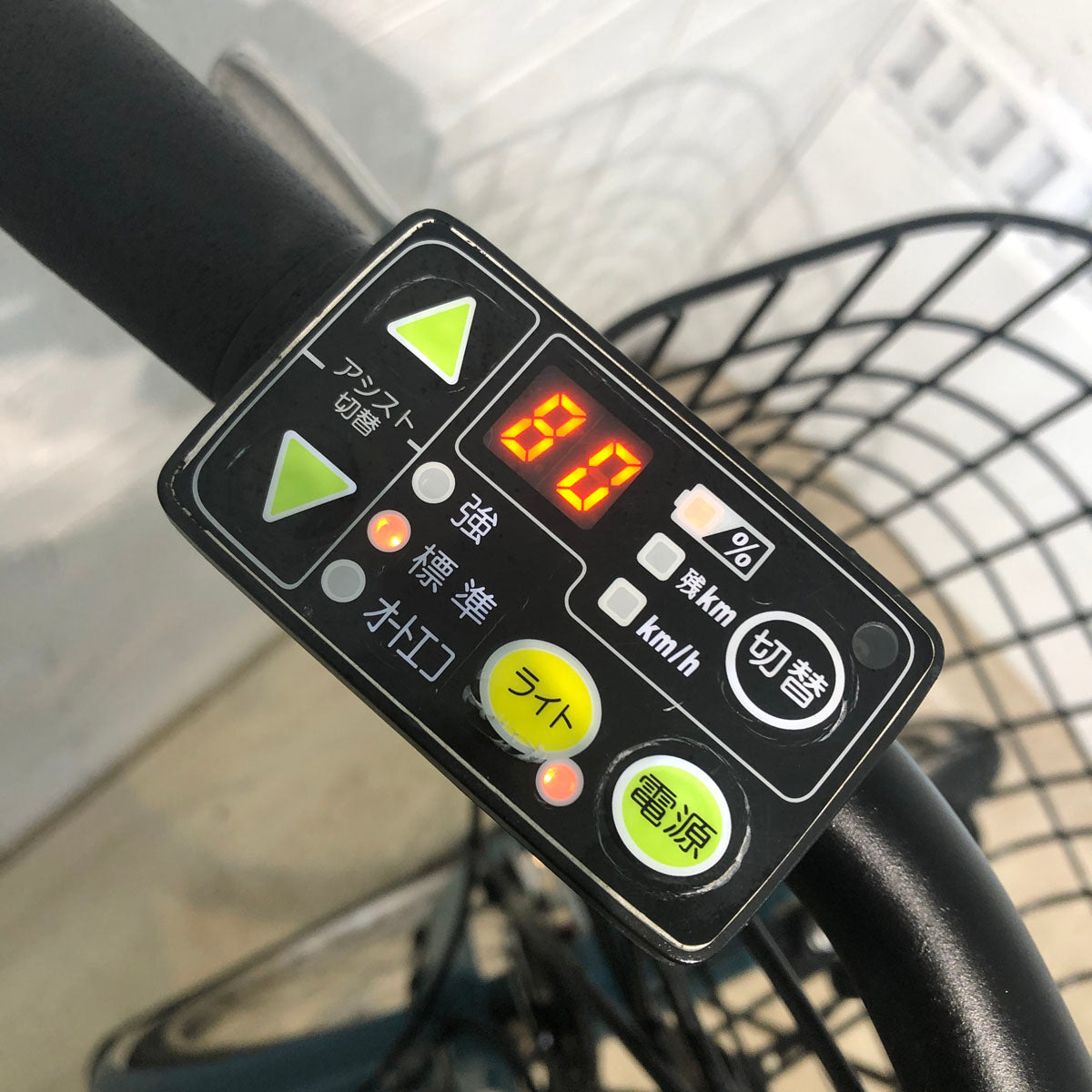 中古電動自転車 ブリヂストン アシスタ ポルク グリーンアッシュ 26