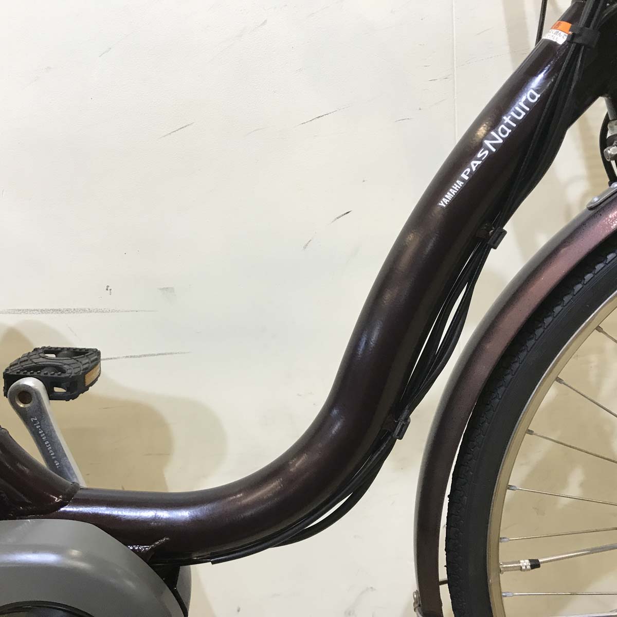 中古電動自転車  ヤマハ PAS ナチュラ L DX ブラウン 26インチ KA086 