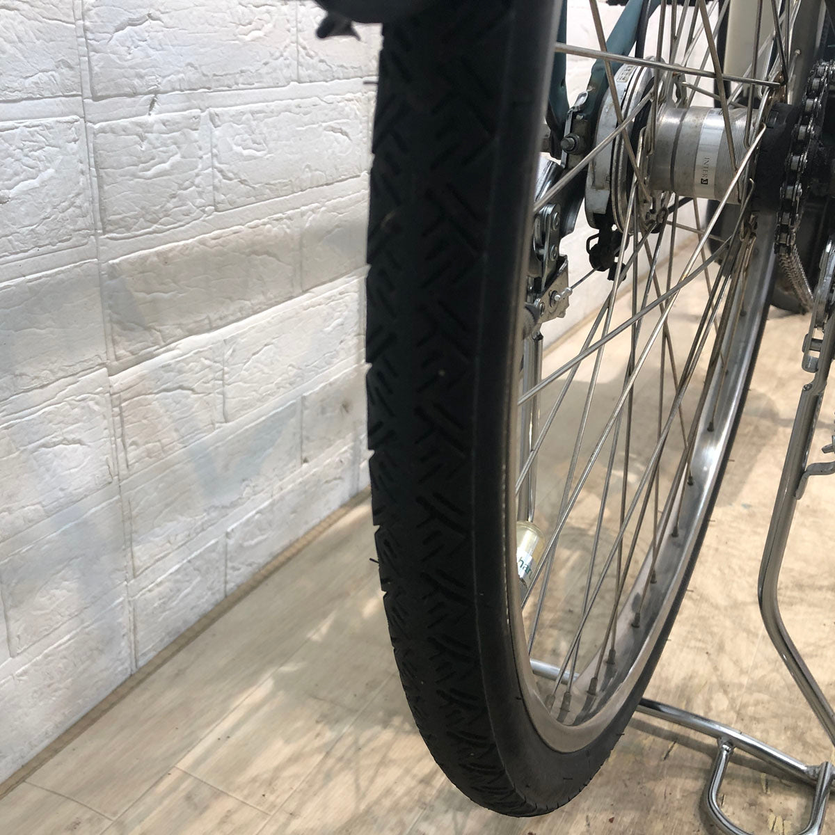 中古電動自転車 ブリヂストン アシスタ ポルク  グリーンアッシュ 26インチ YB072