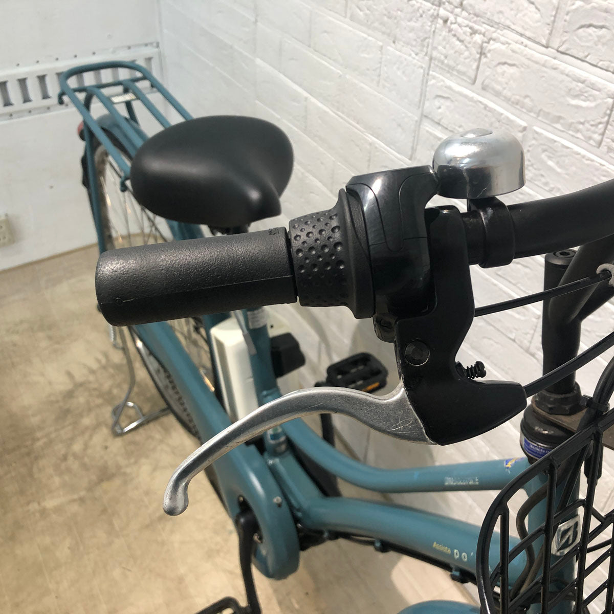 中古電動自転車 ブリヂストン アシスタ ポルク  グリーンアッシュ 26インチ YB072