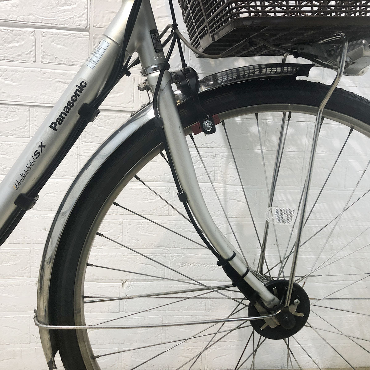 中古電動自転車 パナソニック ビビSX シルバー 26インチ YG113