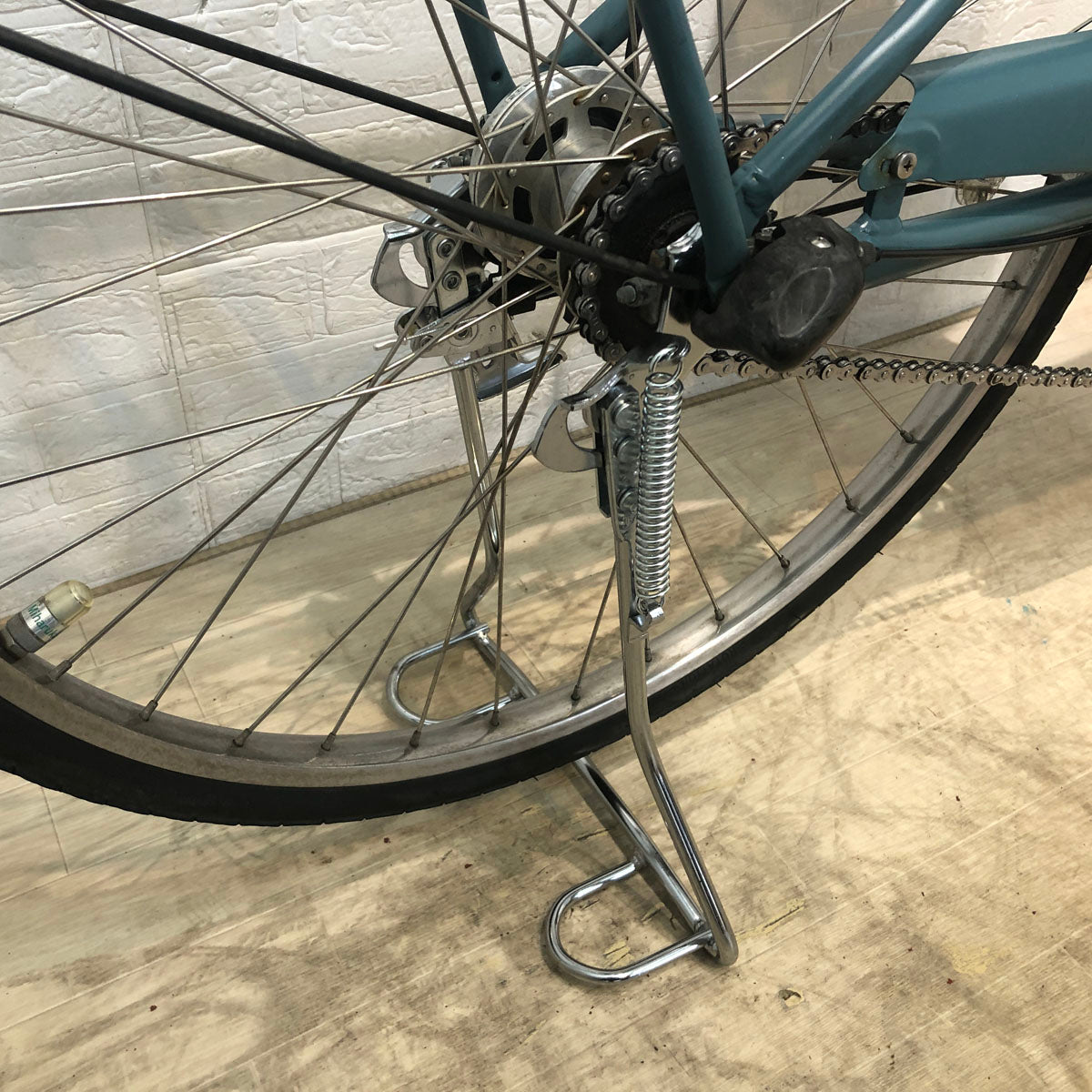 中古電動自転車 ブリヂストン アシスタ ポルク  グリーンアッシュ 26インチ YB072