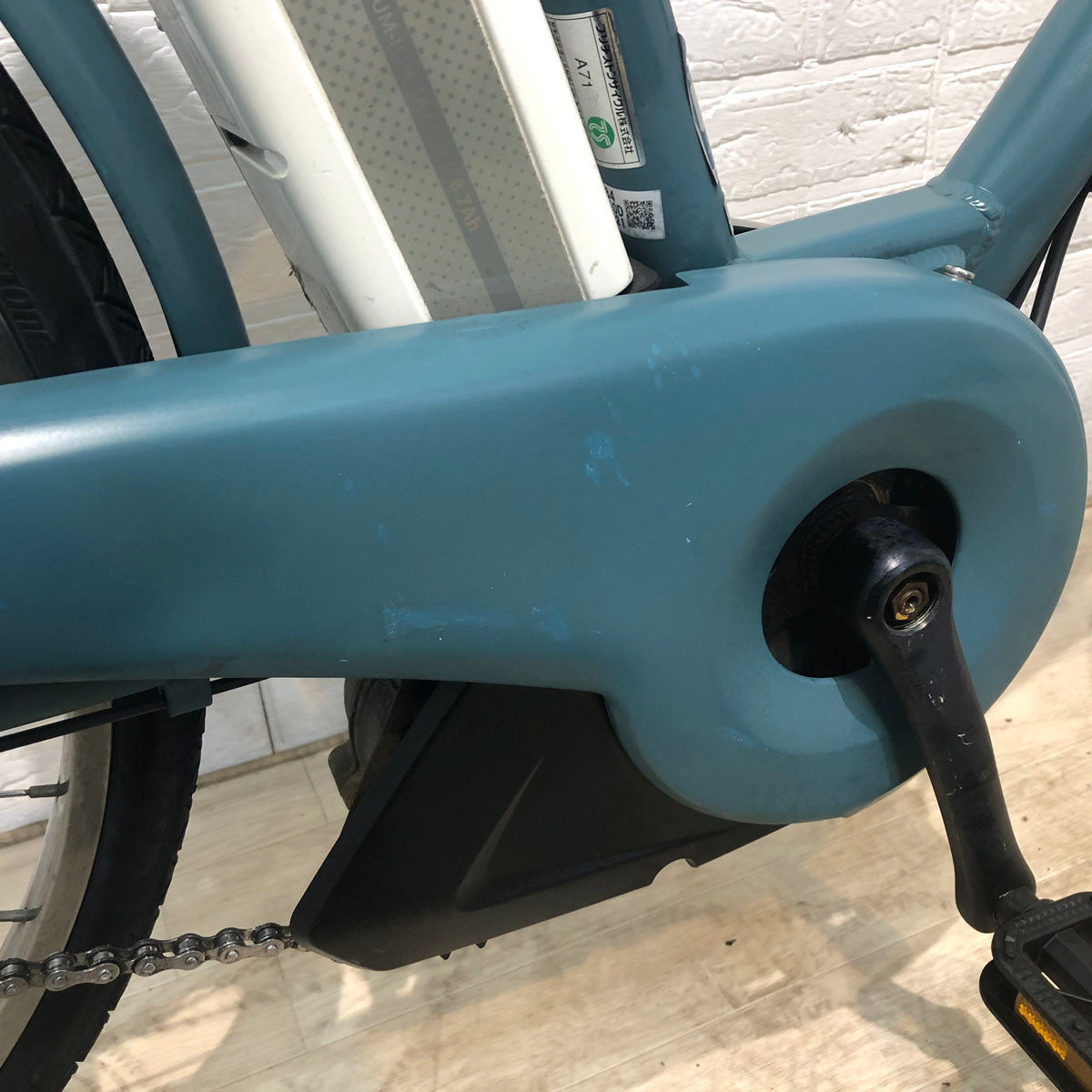 中古電動自転車 ブリヂストン アシスタ ポルク  グリーンアッシュ 26インチ YB072