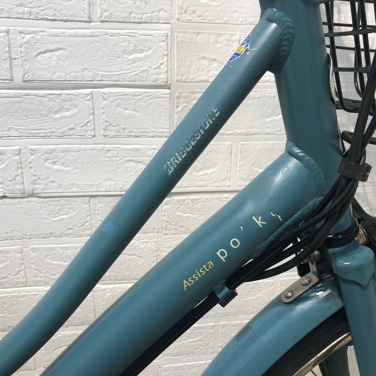 中古電動自転車 ブリヂストン アシスタ ポルク  グリーンアッシュ 26インチ YB072