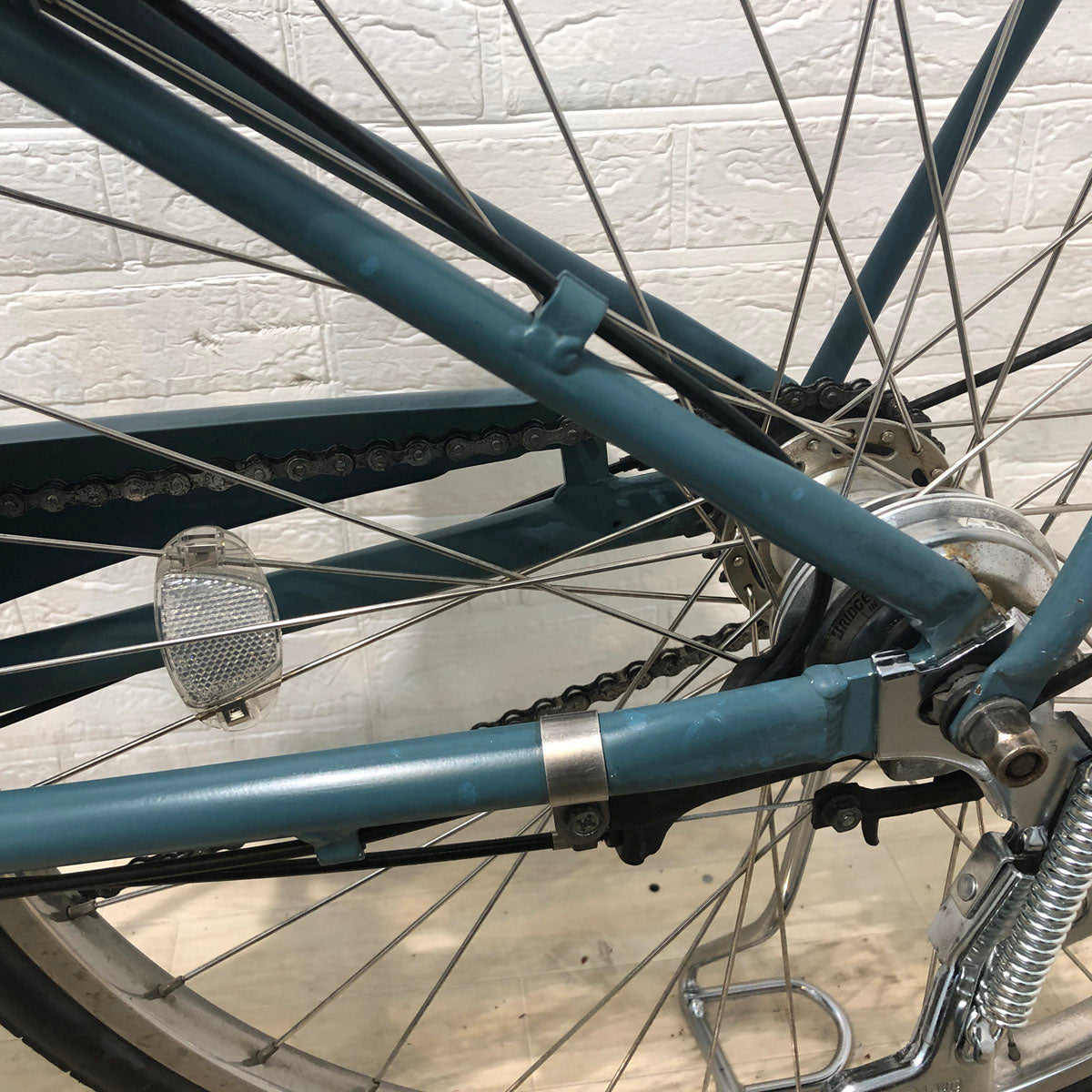 中古電動自転車 ブリヂストン アシスタ ポルク  グリーンアッシュ 26インチ YB072