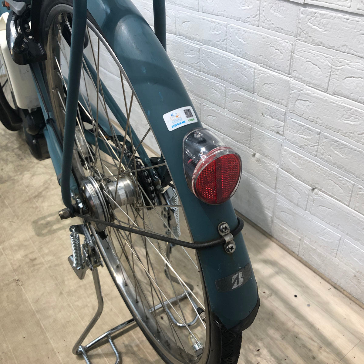 中古電動自転車 ブリヂストン アシスタ ポルク  グリーンアッシュ 26インチ YB072