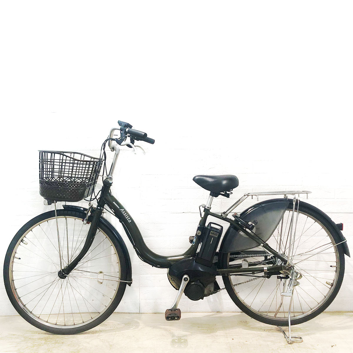 中古電動自転車 ブリヂストン アシスタ DX カーキ 26インチ YB073