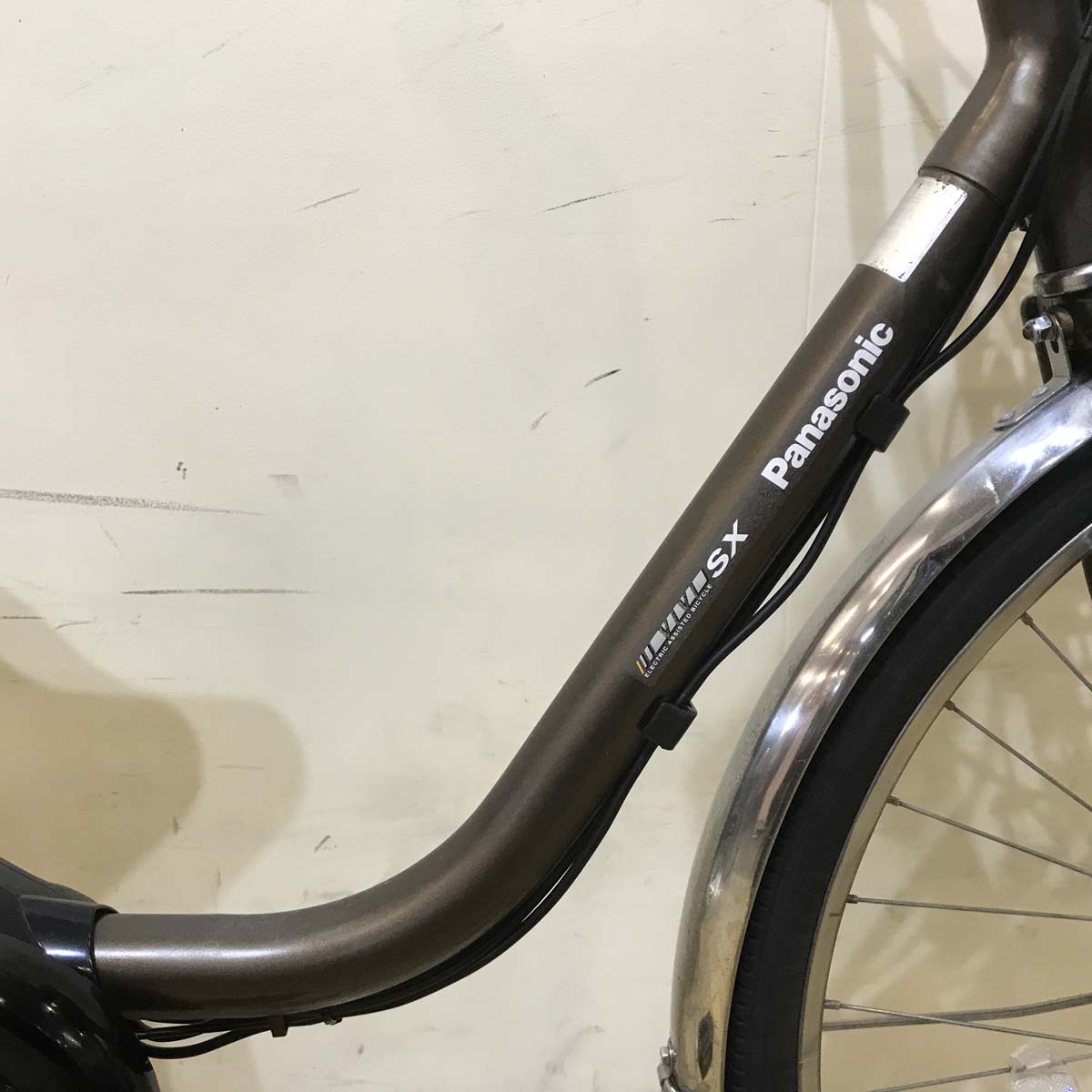 中古電動自転車 パナソニック ビビ SX ブラウン 26インチKA087 
