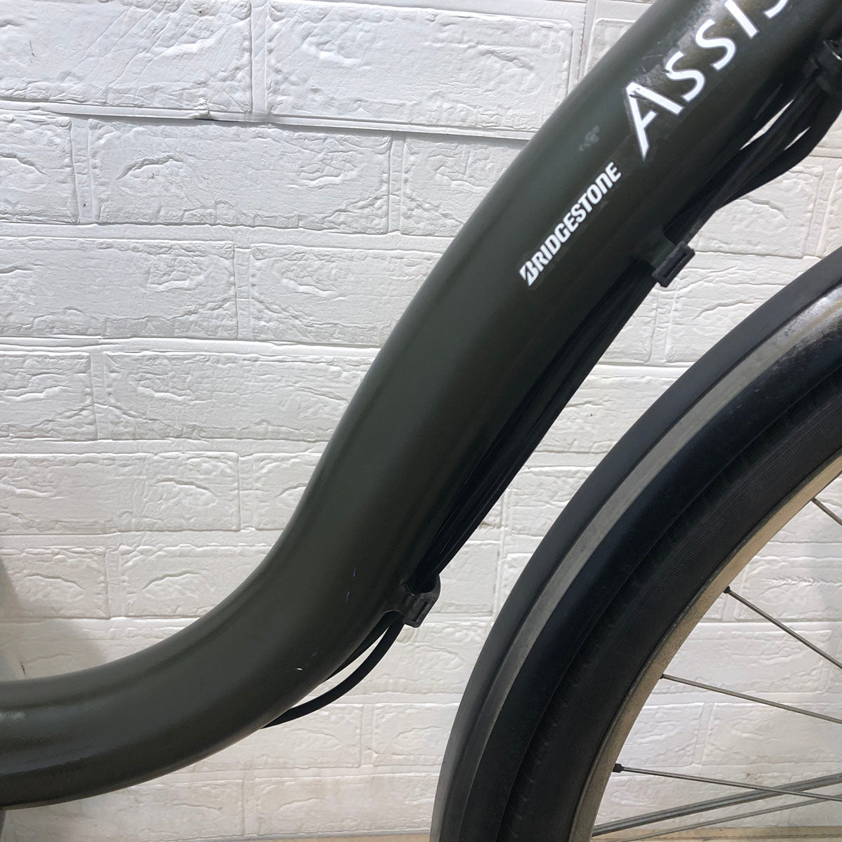 中古電動自転車 ブリヂストン アシスタ DX カーキ 26インチ YB073