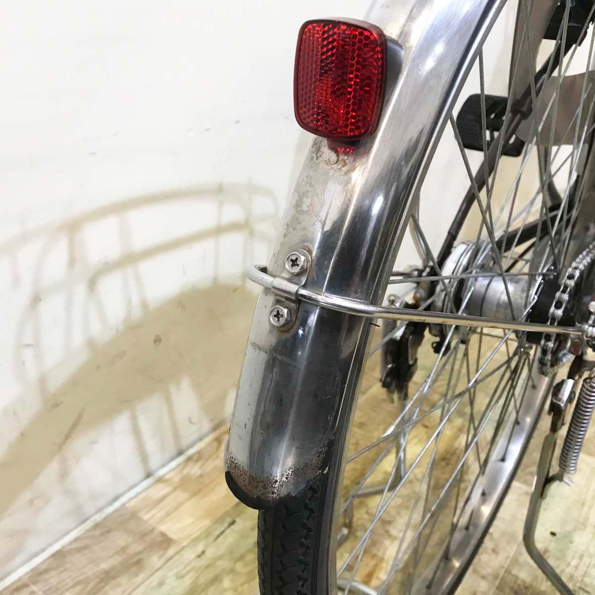 中古電動自転車 パナソニック ビビ SX ブラウン 26インチKA087 