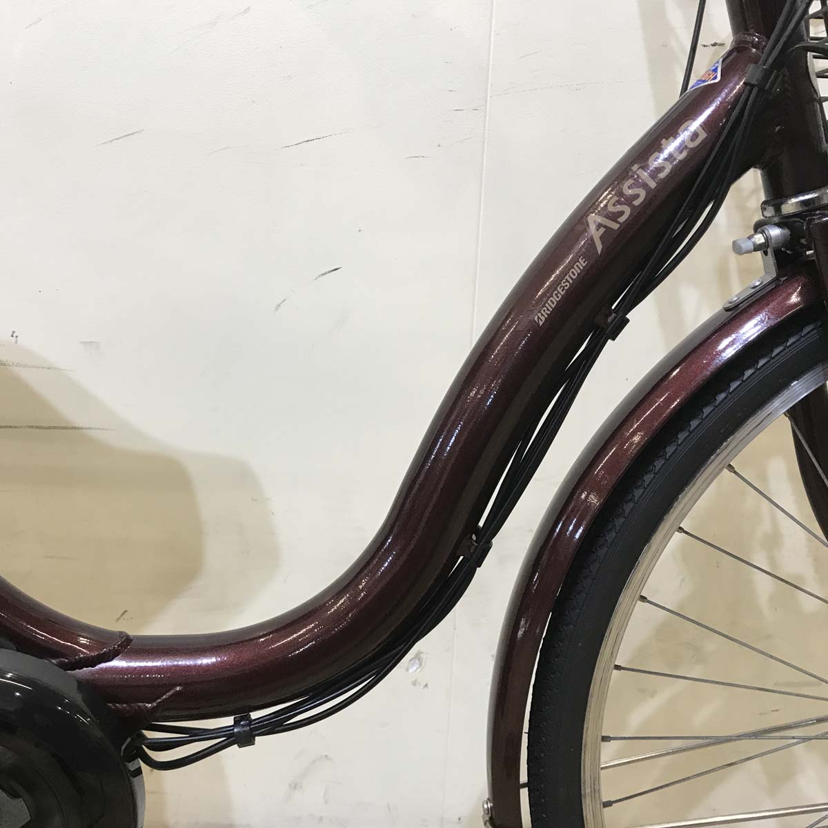 中古電動自転車 ブリヂストン アシスタ ベーシック ブラウン 26インチ