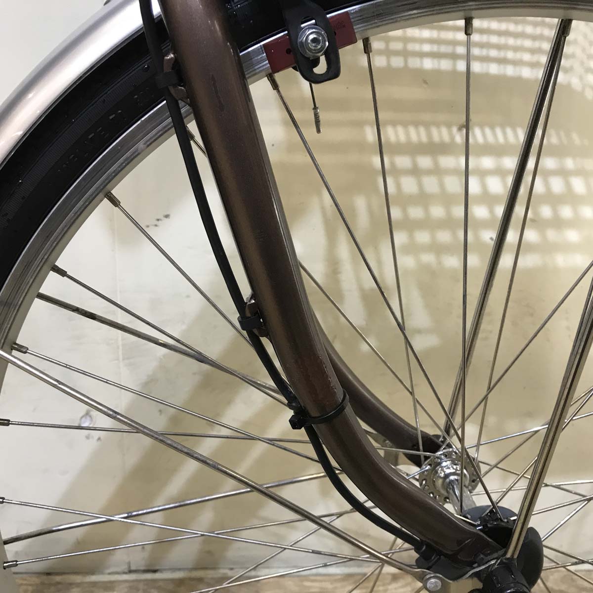 中古電動自転車 パナソニック ビビ L 押し歩き ブラウン 26インチ KF110