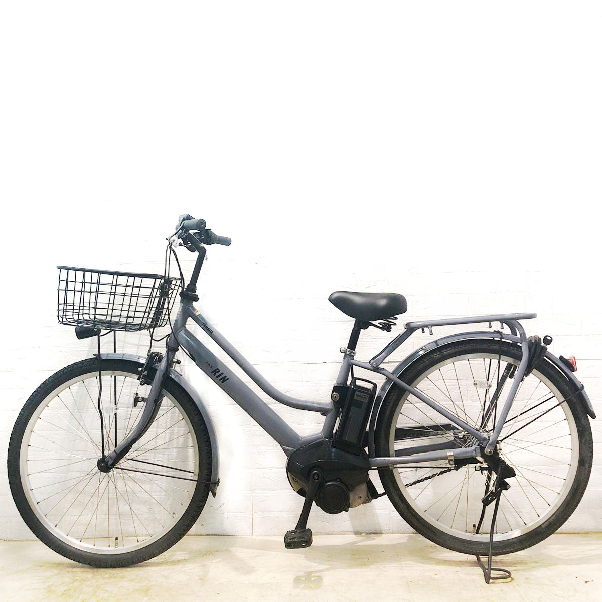 PAS RIN 電動アシスト自転車 グレー 中古電動自転車 ヤマハ PAS RIN パス リン グレー 26インチ YB075 – e