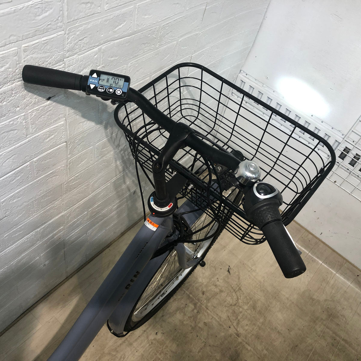 中古電動自転車 ヤマハ PAS RIN パス リン グレー 26インチ YB075