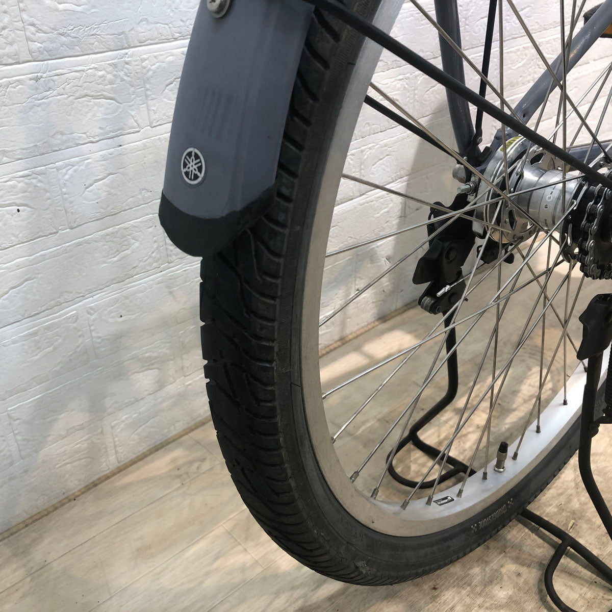 中古電動自転車 ヤマハ PAS RIN パス リン グレー 26インチ YB075