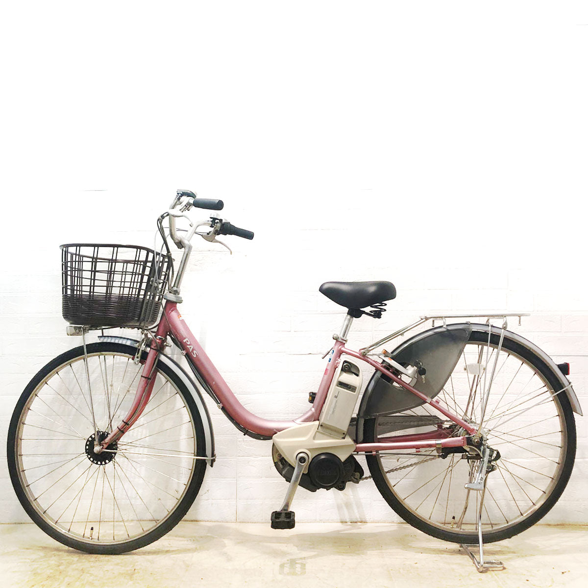 中古電動自転車 ヤマハ PAS パス ピンク 26インチ YB076 – e-CHARIty