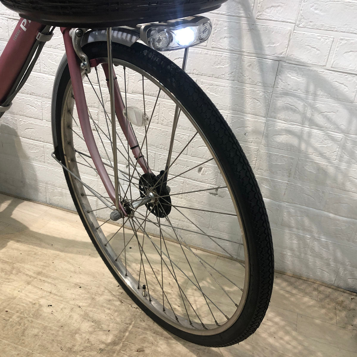 中古電動自転車 ヤマハ PAS パス ピンク 26インチ YB076
